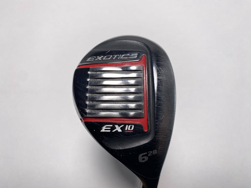 Tour Edge Exotics EX10 6 Hybrid 28* UST Mamiya Recoil 460 F3 Regular Mens RH