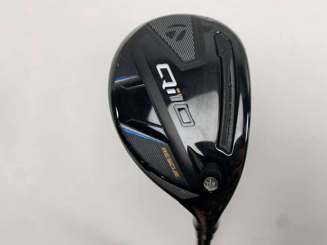 TaylorMade Qi10 4 Hybrid 22* Kai'li Black Red 85s Stiff Graphite Mens RH
