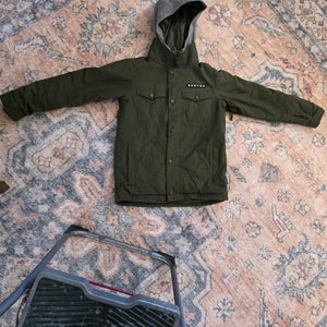 Green Boys Burton Snowboarding Jacket Size Large (Used)