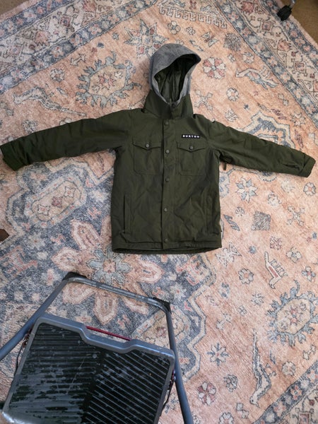 Green Boys Burton Snowboarding Jacket Size Large (Used)
