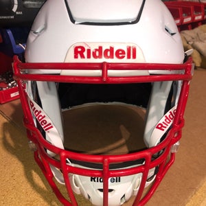 USED RIDDELL FLEX ADULT HELMET - MEDIUM - METALLIC WHITE