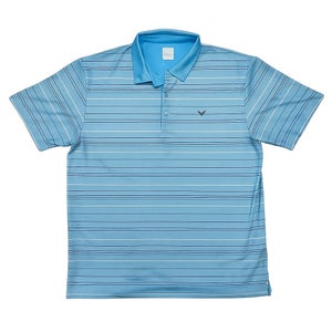 Callaway Men’s Opti Dri Moisture Wicking Golf Polo Size XL Light Blue Stripe