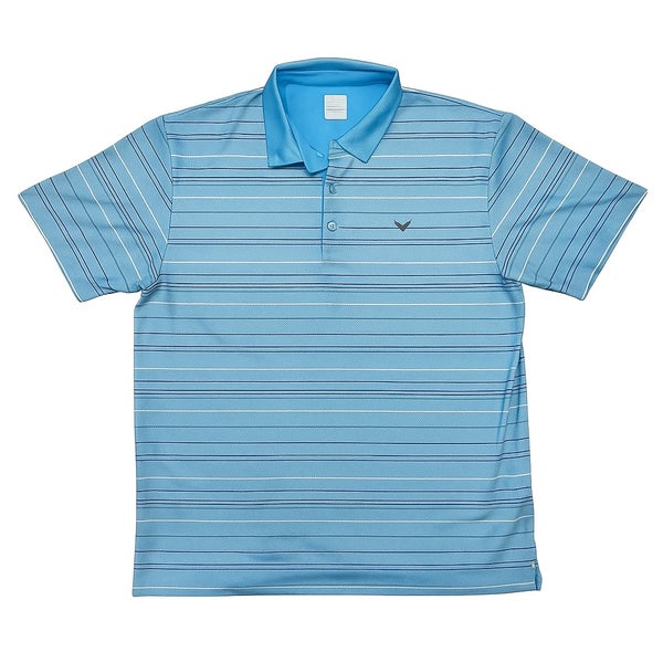 Callaway Men’s Opti Dri Moisture Wicking Golf Polo Size XL Light Blue Stripe