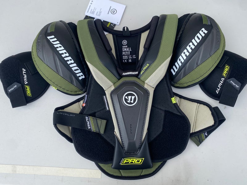 Warrior Alpha Pro Stock Shoulder Pads Sr Small 56291