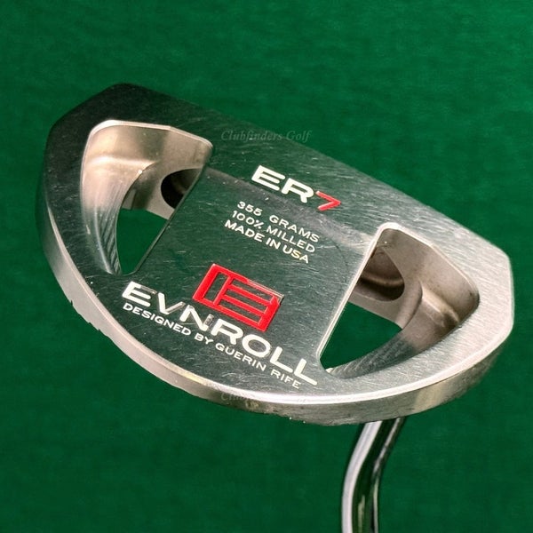 Guerin Rife EVNROLL 355G Model ER7 35" Single-Bend Mallet Putter Golf Club