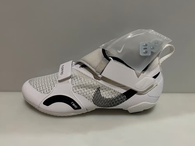 New Nike Women’s SuperRep Cycle White Black Cycling Shoes - Size 6 NIB