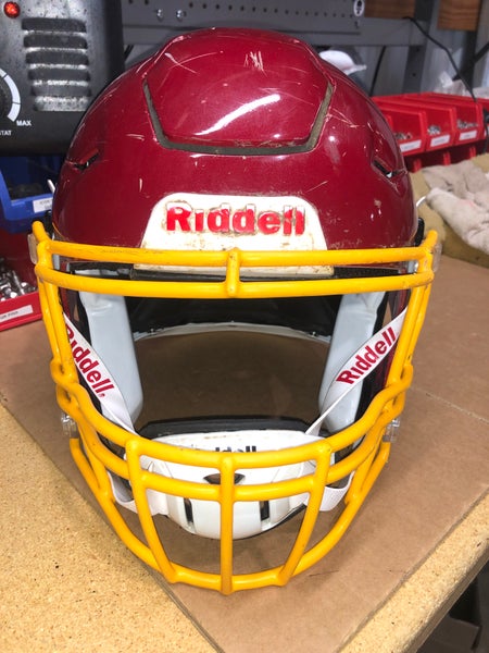 USED RIDDELL FLEX ADULT HELMET - LARGE - PEARL CARDINAL