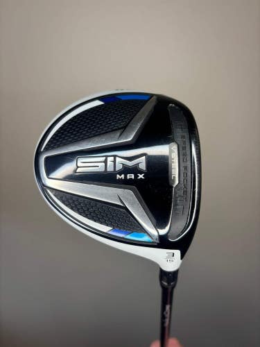 Taylormade SIM Max 3-Wood 15 Ventus Blue 7S Velocore Stiff Flex 43 MINT