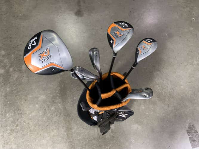 Callaway XJ Hot Club Set Driver 3W 5H 7 & 9 SW XJ Hot Junior RH +Bag