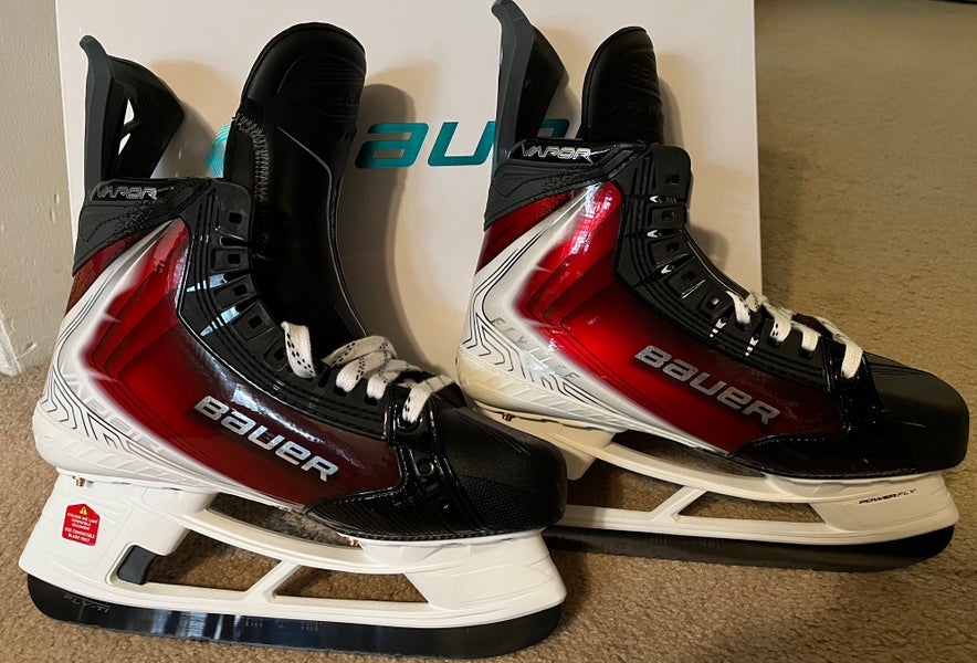 2025 custom Red Bauer Vapor Flylite Hockey Skates Wide Width 9.5 (New)