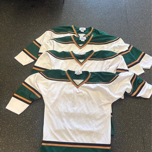 White Medium Men's Athletic Knit Jersey (Set of 4)