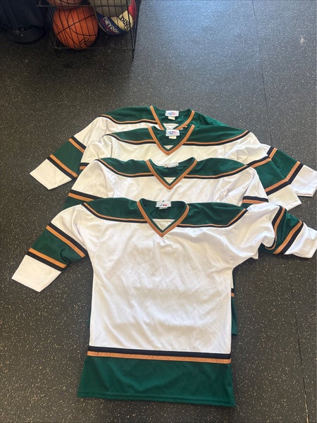 White Medium Men's Athletic Knit Jersey (Set of 4)