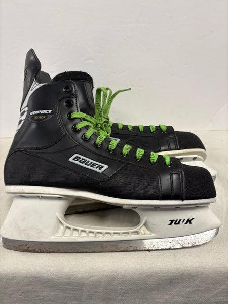 Bauer Impact 100 Hockey Skates Regular Width 10 (Used)