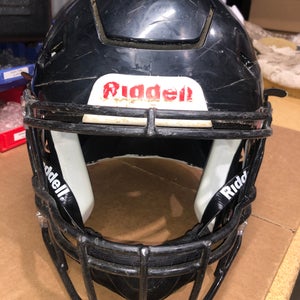 USED RIDDELL FLEX ADULT HELMET - LARGE - BLACK