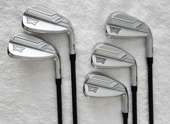 PXG 0211 XCOR2 Chrome Iron Set (6-PW, 5 clubs) RH; Graphite Shafts