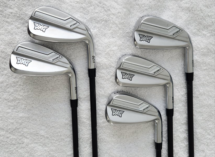 PXG 0211 XCOR2 Chrome Iron Set (6-PW, 5 clubs) RH; Graphite Shafts