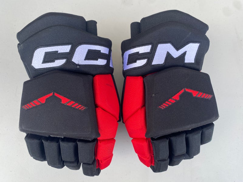 CCM HGTKPP Tacks Pro Stock 14" Hockey Gloves Blackhawks 7831