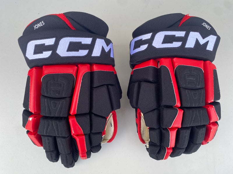 CCM HGCL Crazy Light Pro Stock Hockey Gloves 15" Blackhawks JONES 5783