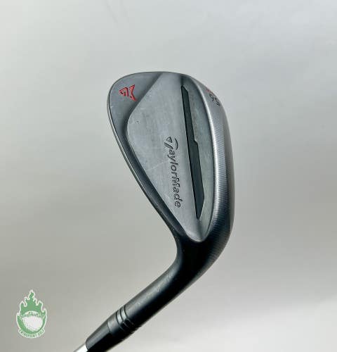 Used RH TaylorMade Milled Grind 2 Black LB Wedge 56*-8 Stiff Steel Golf Club