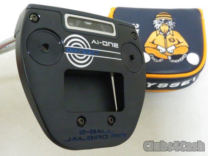 Odyssey Ai-One 2-Ball Jailbird Mini Putter Stroke Lab SL90 35" +HC  LEFT LH  NEW