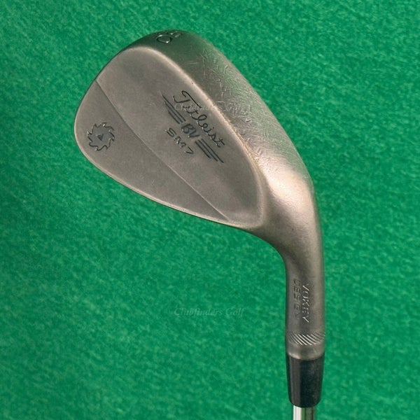 Titleist Vokey SM7 Jet Black 50-8F 50 Gap Wedge Stepped Steel Wedge Flex