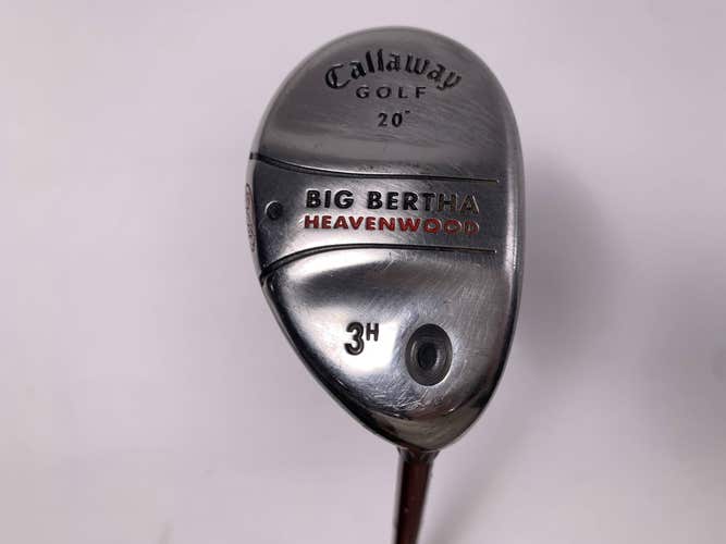 Callaway Big Bertha Heavenwood 3 Hybrid 20* RCH 75w Firm Graphite Mens RH