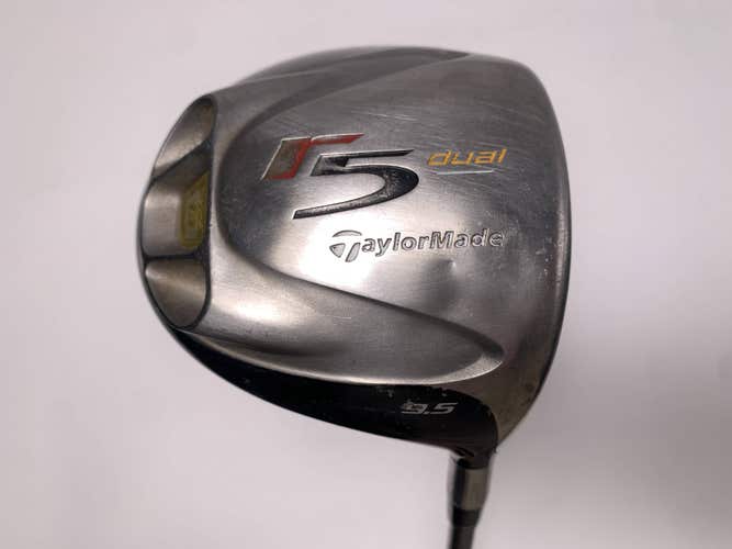 TaylorMade R5 Dual Driver 9.5* MAS2 55g Stiff Graphite Mens RH Dent