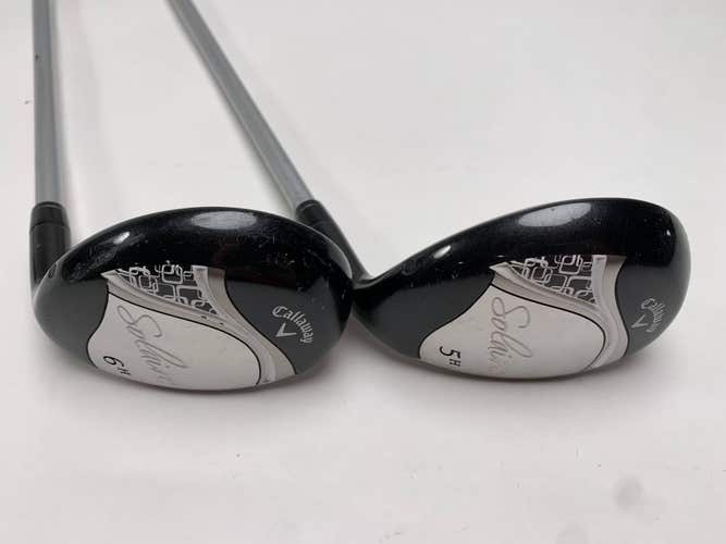 Callaway Solaire 5 & 6 Hybrid Set 25* 28* Ladies Graphite Womens RH HC