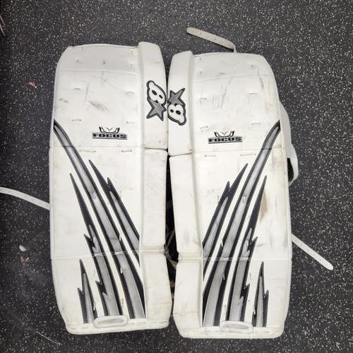 Brian's (Used) Focus White Senior Goalie Leg Pads 34"