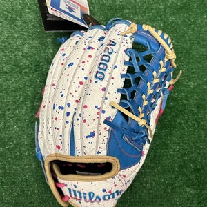 Wilson A2000 12.5" T125 Fastpitch Softball Outfield Glove Autism Speaks Splatter