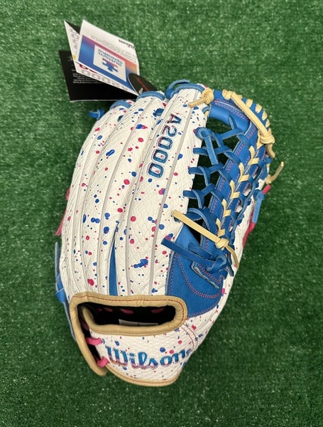 Wilson A2000 12.5" T125 Fastpitch Softball Outfield Glove Autism Speaks Splatter