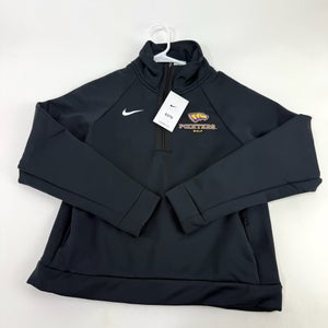 New Black Nike Womens UWSP Pointers Quarter Zip | Womens S | E275