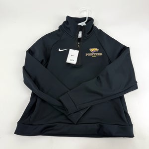 New Black Nike Womens UWSP Pointers Quarter Zip | Womens M | E274
