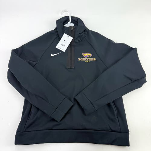 New Black Nike Womens UWSP Pointers Quarter Zip | Womens S | E279