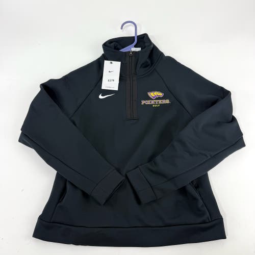New Black Nike Womens UWSP Pointers Quarter Zip | Womens S | E278