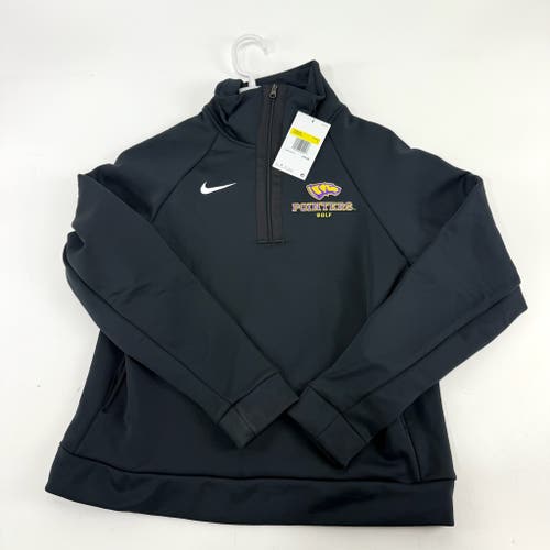 New Black Nike Womens UWSP Pointers Quarter Zip | Womens S | E277