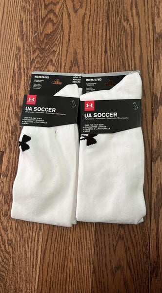 White Adult Unisex Medium Under Armour Socks (New)