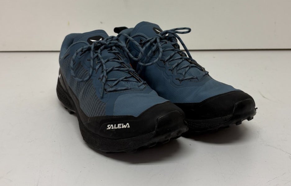 Salewa Pedroc PTX Powertex Jade Blue Trail Shoes US Men's 11 EU 44.5 EXCELLENT