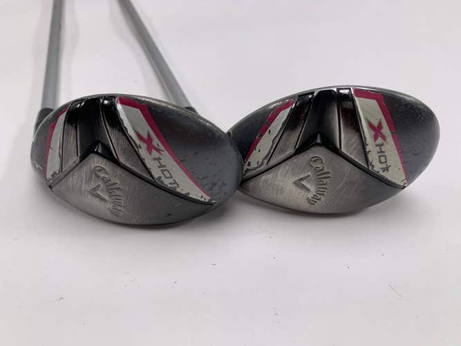 Callaway 2013 X Hot Womens 4 & 5 Hybrid Set 22* 25* Ladies Graphite Womens RH