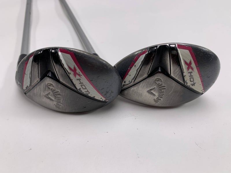 Callaway 2013 X Hot Womens 4 & 5 Hybrid Set 22* 25* Ladies Graphite Womens RH
