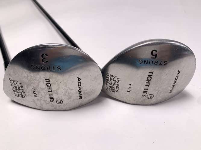 Adams Tight Lies 1998 3 & 5 Fairway Wood Set 13* 19* SuperShaft Regular Mens RH