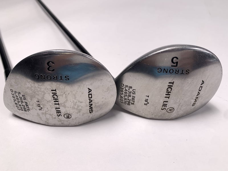 Adams Tight Lies 1998 3 & 5 Fairway Wood Set 13* 19* SuperShaft Regular Mens RH