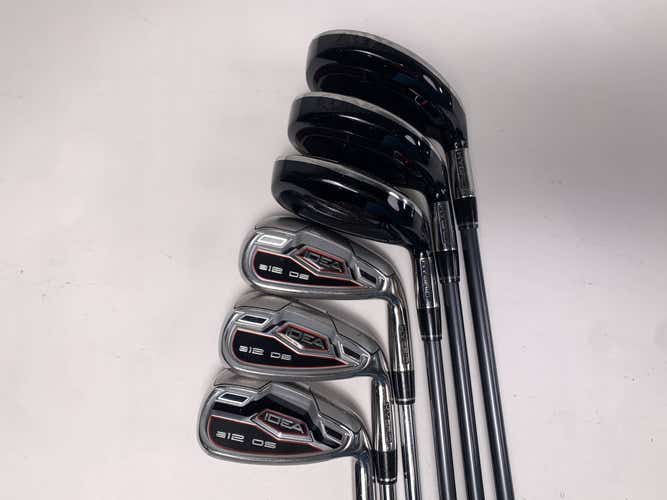 Adams Idea A12 OS Hybrid Iron Set 4-9 True Temper Performance 85g Mens RH