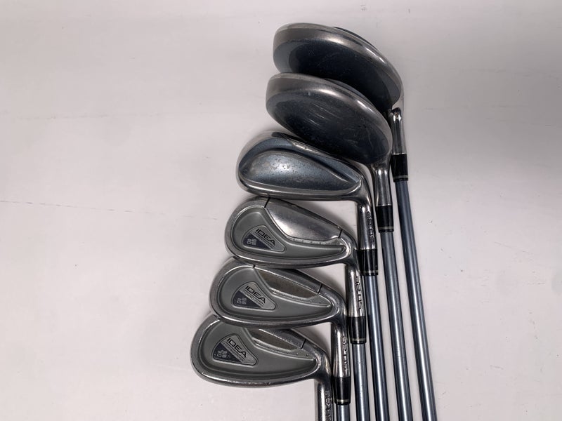 Adams Idea Womens a2 OS Hybrid Iron Set 3 & 5 FW 7-PW Aldila Idea Womens 55g RH