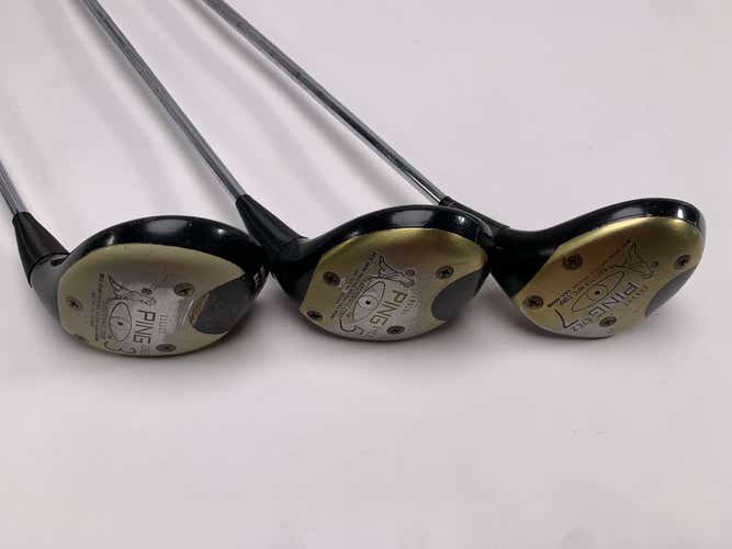 Ping Eye 2 Wood Set 3 | 5 | 7 | 15* 18* 21* Karsten ZZ-Lite Stiff Steel Mens RH