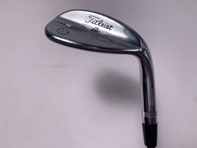 Titleist Vokey SM6 Tour Chrome Lob Wedge LW 58* 8 M-Grind KBS 610 Wedge Mens RH