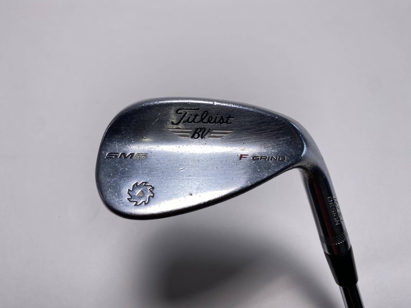 Titleist Vokey SM6 Tour Chrome Sand Wedge SW 56* 14 F-Grind Wedge Mens RH
