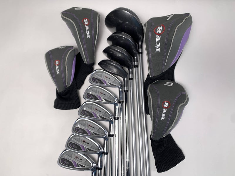 Ram G Force Tour Club Set Driver 3W 5W 4H 5 -PW True Temper Ladies RH HC