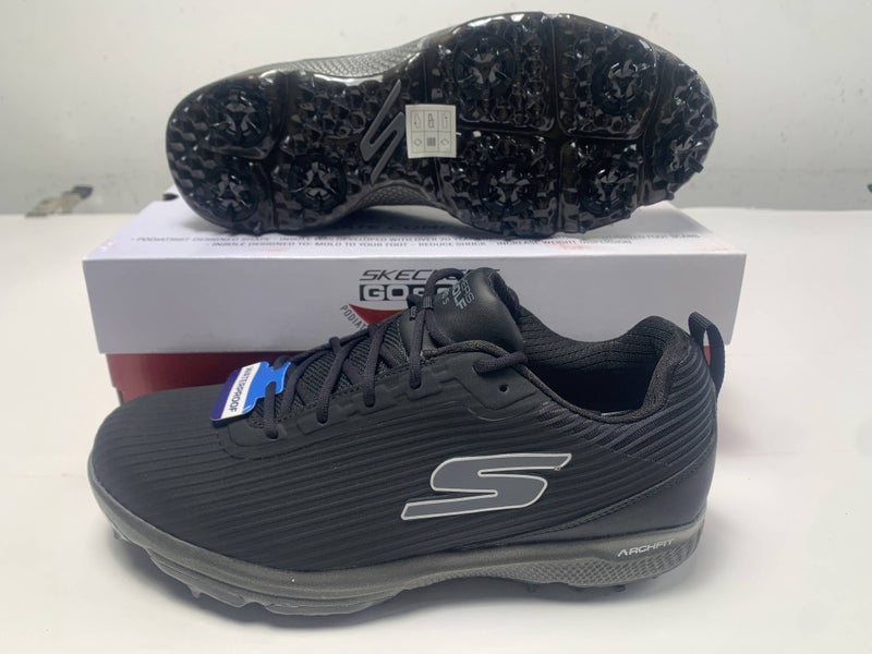 Skechers Go Golf Pro 5 Hyper Waterproof Golf Shoes Black Men's SZ 9 (214044)