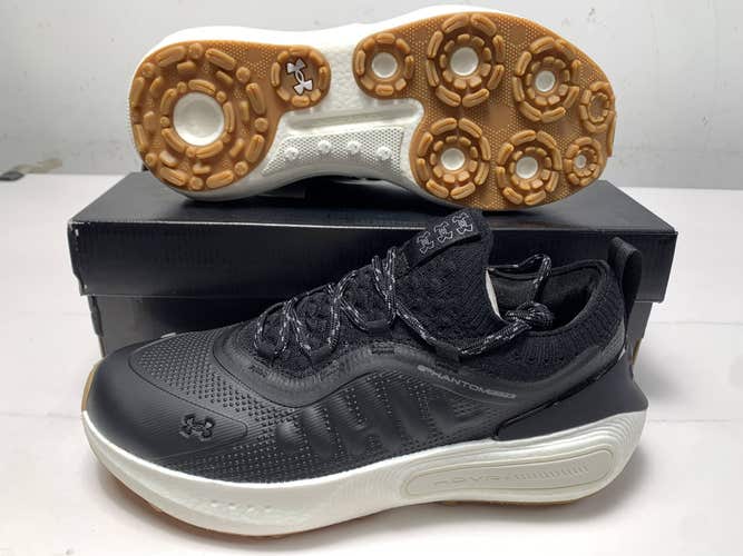 Under Armour Phantom Fore Waterproof Golf Shoes Black Men's SZ 9.5 (3027876-001)